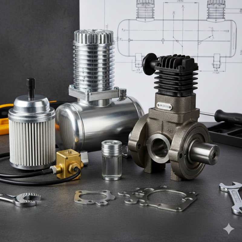 Peças Essenciais para Compressores de Ar: Como Otimizar Desempenho e Durabilidade